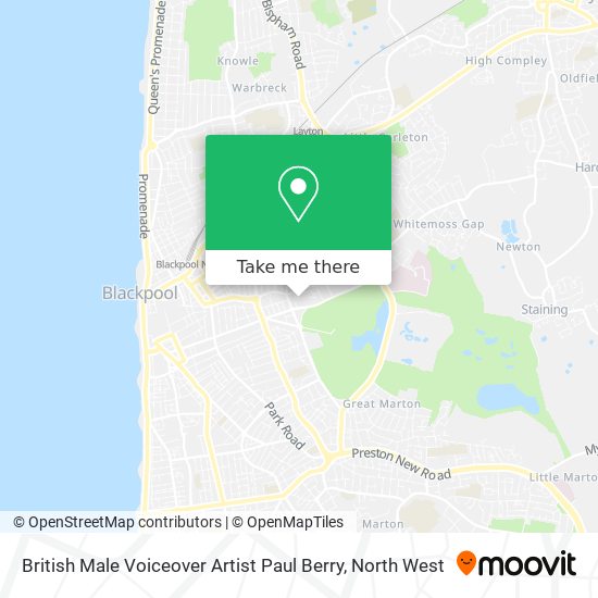 British Male Voiceover Artist Paul Berry map