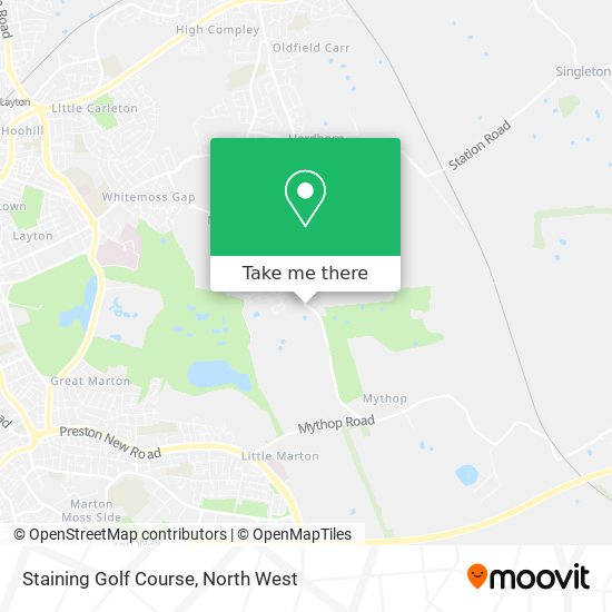 Staining Golf Course map