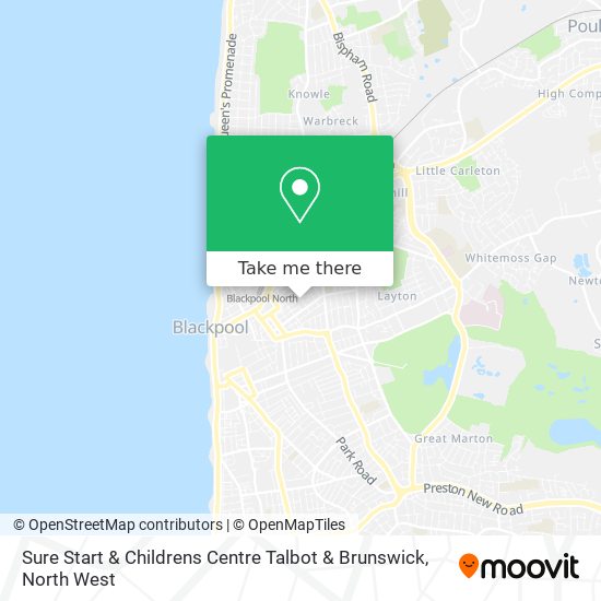 Sure Start & Childrens Centre Talbot & Brunswick map