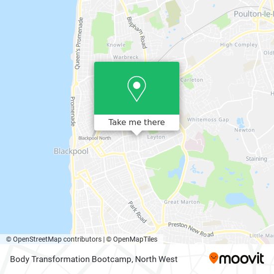 Body Transformation Bootcamp map