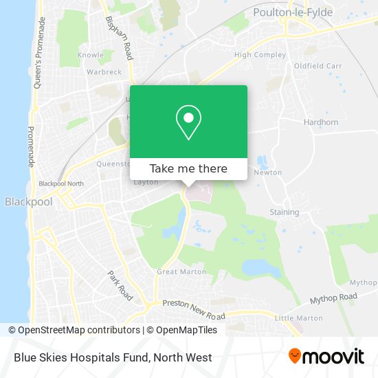 Blue Skies Hospitals Fund map