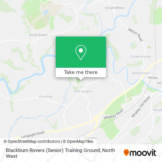 Blackburn Rovers (Senior) Training Ground map