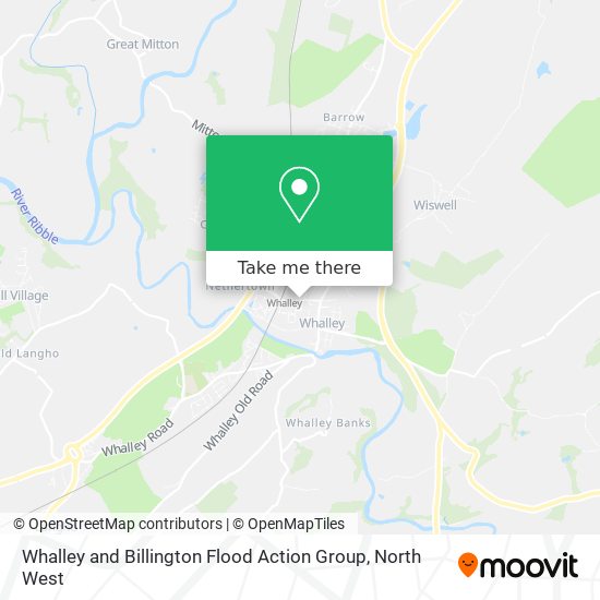 Whalley and Billington Flood Action Group map