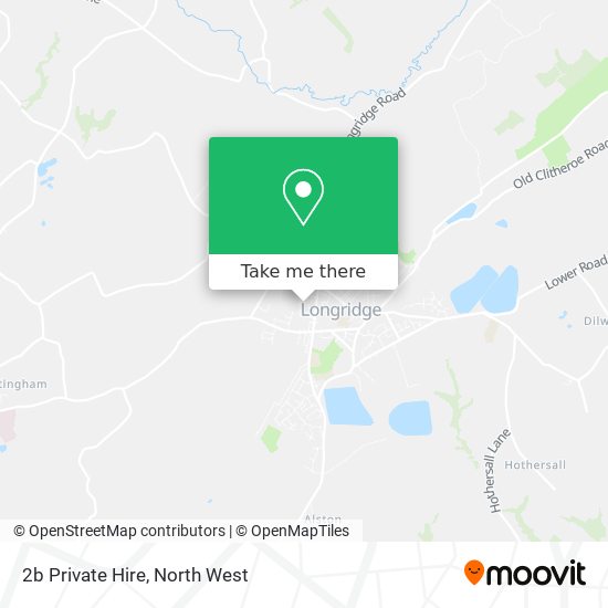 2b Private Hire map