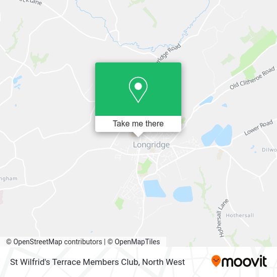 How to get to St Wilfrid's Terrace Members Club in Longridge by bus?