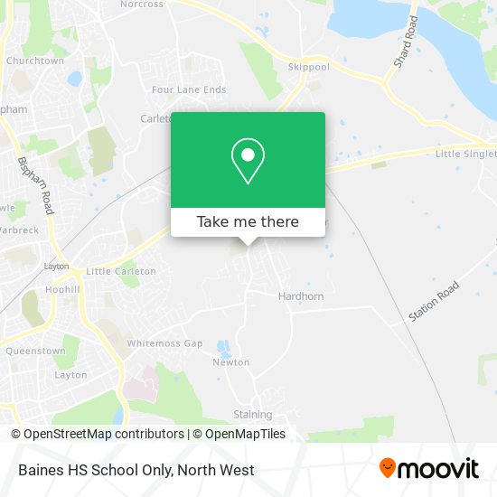 Baines HS School Only map