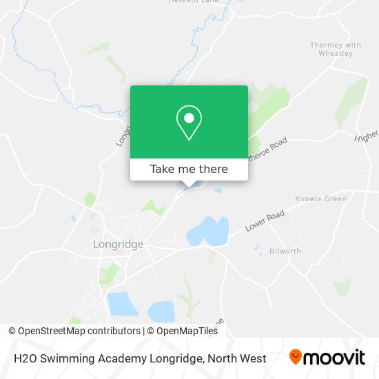 H2O Swimming Academy Longridge map