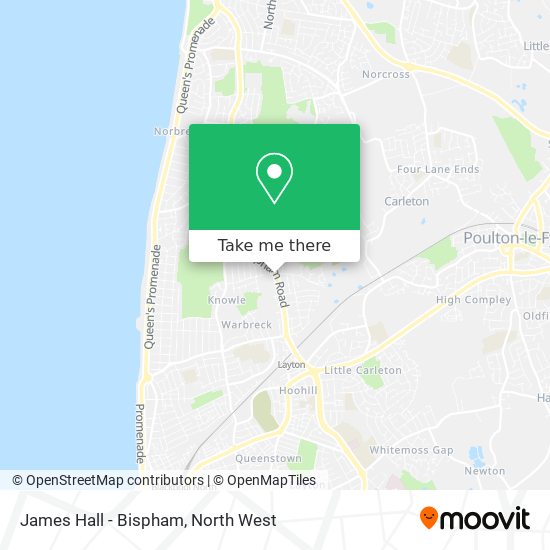 James Hall - Bispham map