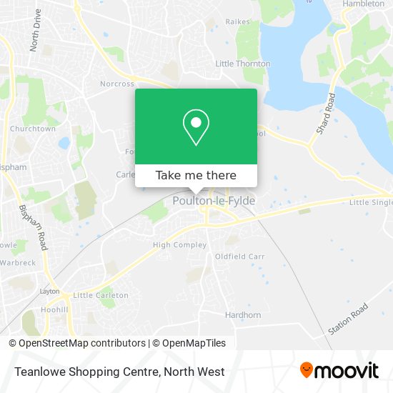 Teanlowe Shopping Centre map