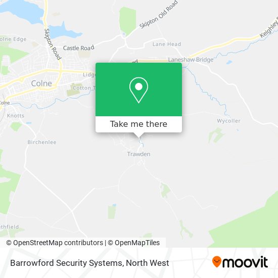 Barrowford Security Systems map