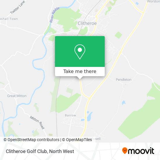 Clitheroe Golf Club map