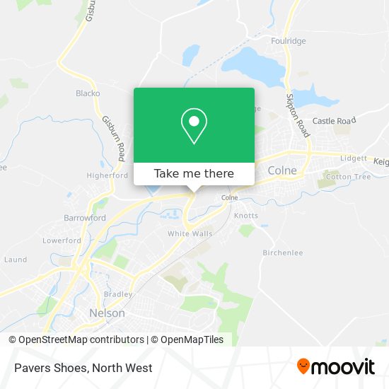 Pavers Shoes map