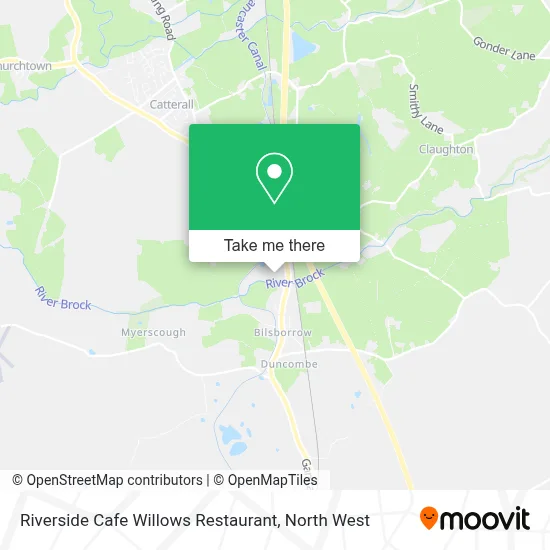 Riverside Cafe Willows Restaurant map