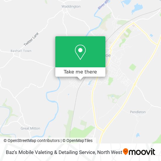 Baz's Mobile Valeting & Detailing Service map