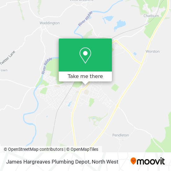 James Hargreaves Plumbing Depot map
