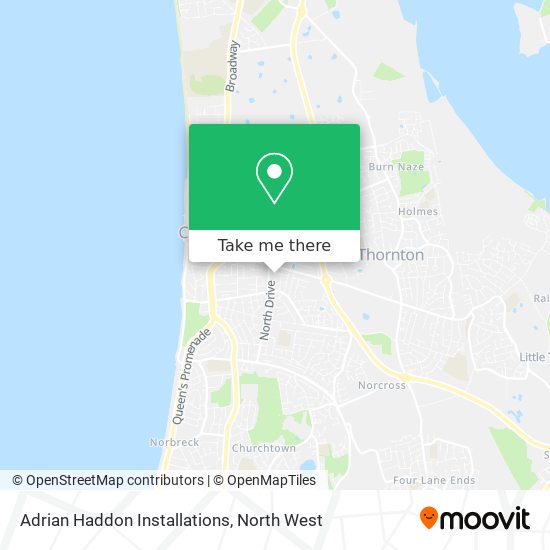 Adrian Haddon Installations map