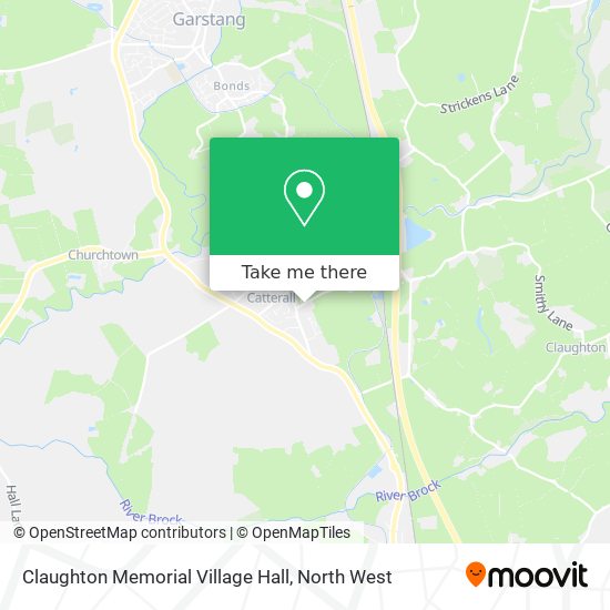 Claughton Memorial Village Hall map
