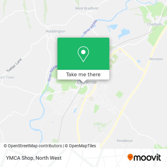 YMCA Shop map