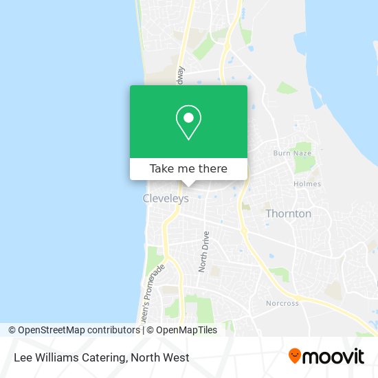 Lee Williams Catering map