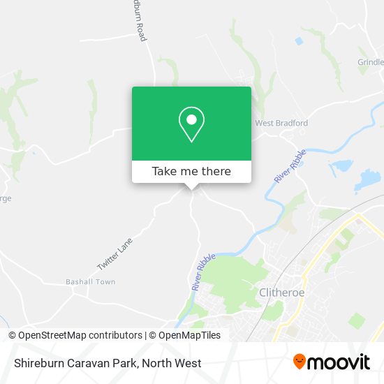 Shireburn Caravan Park map