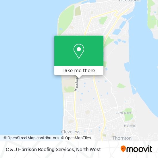 C & J Harrison Roofing Services map