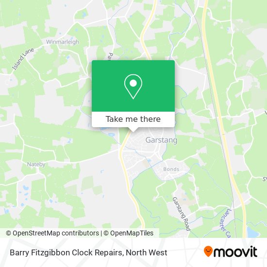 Barry Fitzgibbon Clock Repairs map