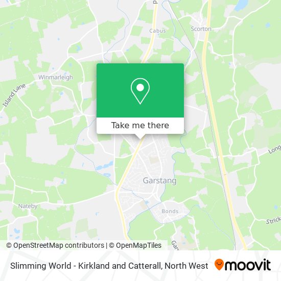 Slimming World - Kirkland and Catterall map
