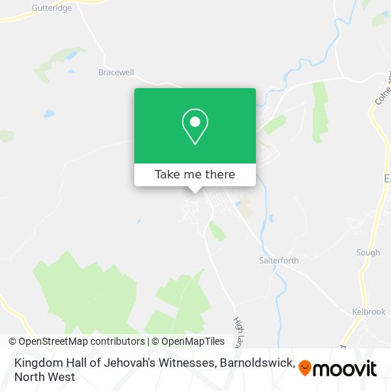 Kingdom Hall of Jehovah's Witnesses, Barnoldswick map