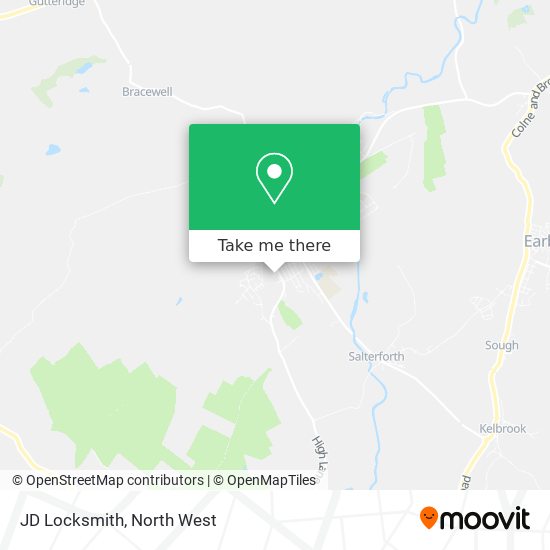 JD Locksmith map