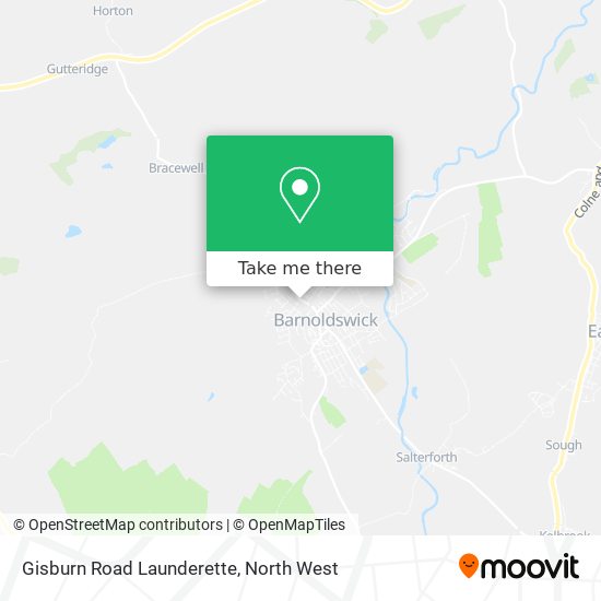 Gisburn Road Launderette map