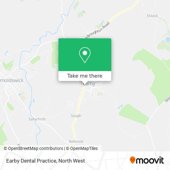 Earby Dental Practice map