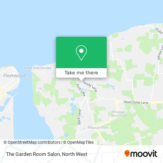 The Garden Room Salon map