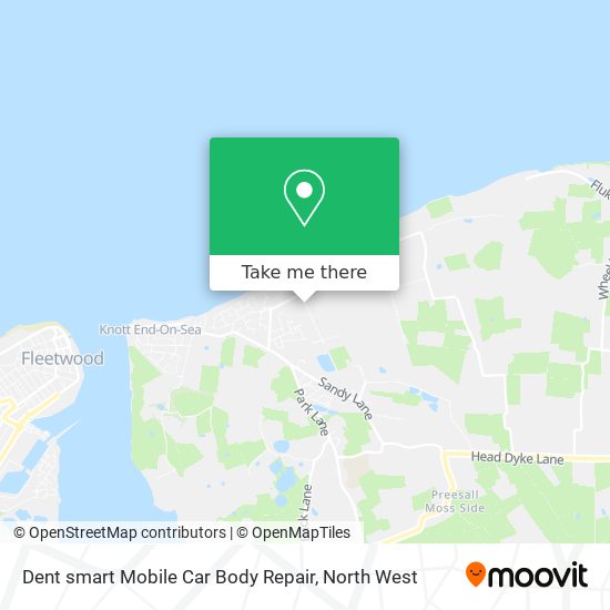 Dent smart Mobile Car Body Repair map