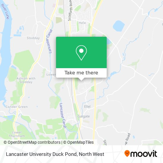 Lancaster University Duck Pond map