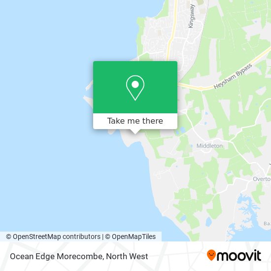 Ocean Edge Morecombe map