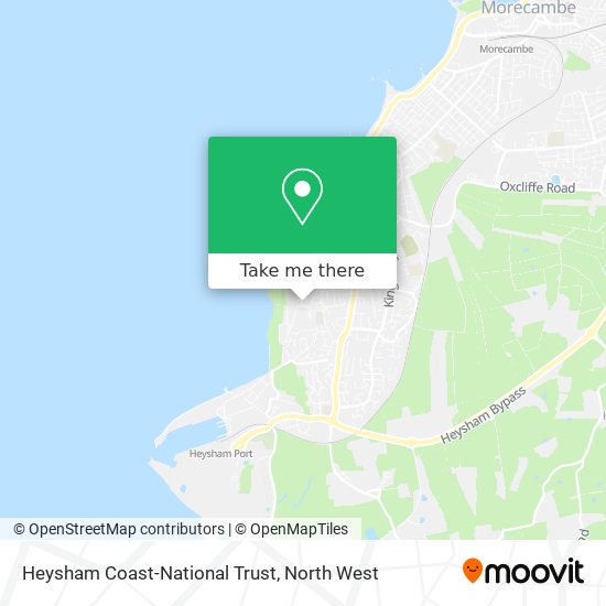 Heysham Coast-National Trust map