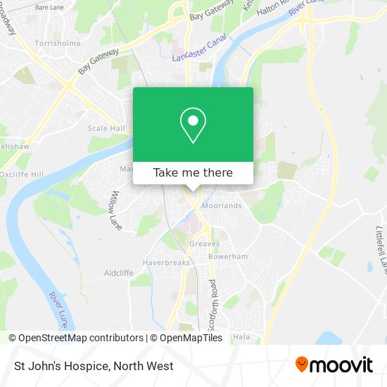 St John's Hospice map