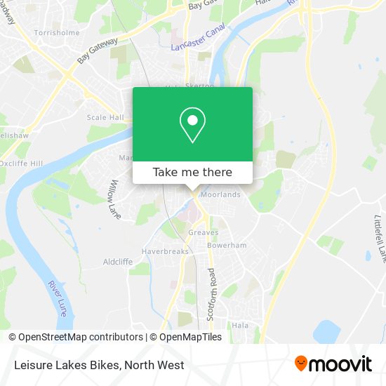 Leisure Lakes Bikes map