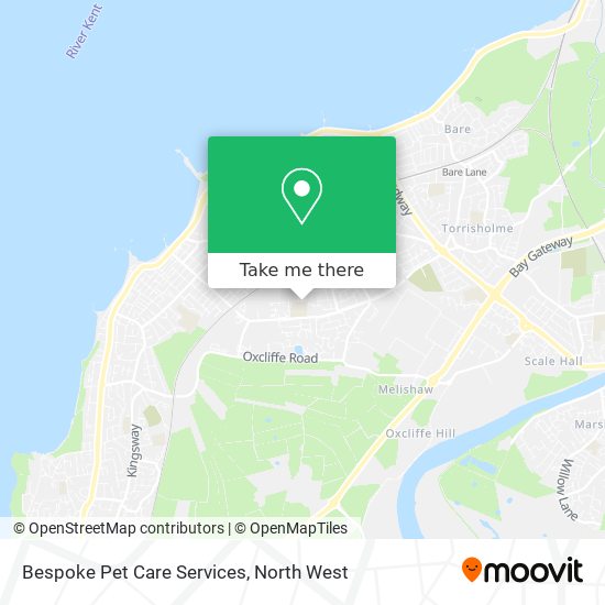 Bespoke Pet Care Services map