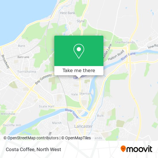 Costa Coffee map