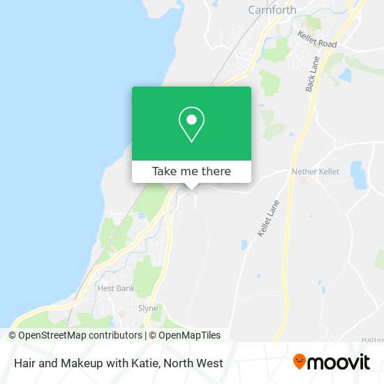 Hair and Makeup with Katie map