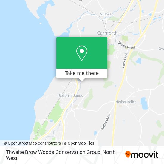 Thwaite Brow Woods Conservation Group map