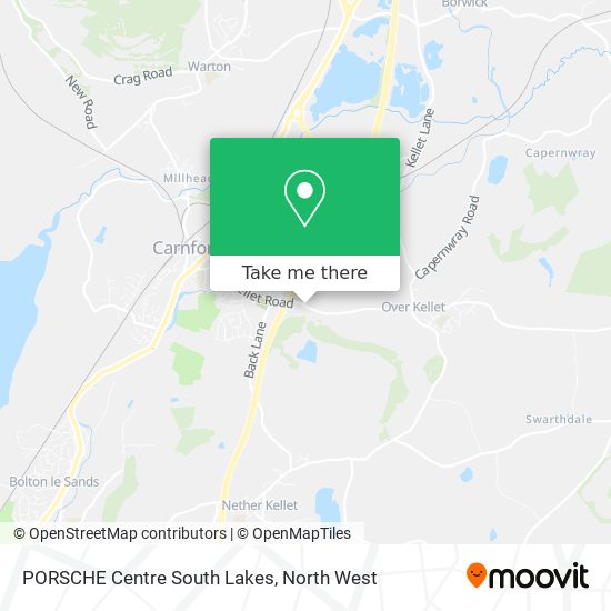 PORSCHE Centre South Lakes map