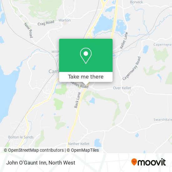 John O'Gaunt Inn map