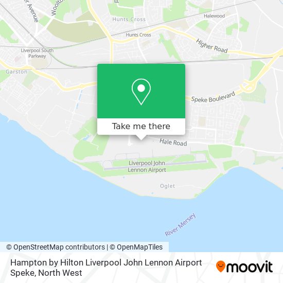 Hampton by Hilton Liverpool John Lennon Airport Speke map