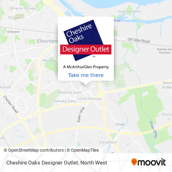 Cheshire Oaks Designer Outlet map