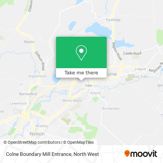 Colne Boundary Mill Entrance map