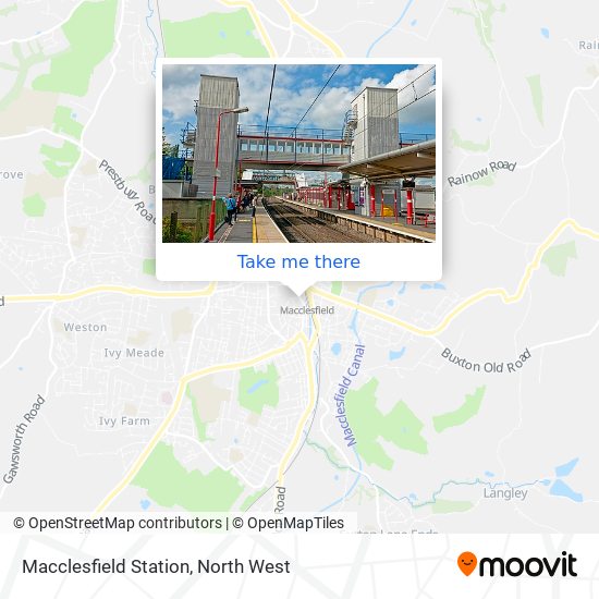 Macclesfield Station map