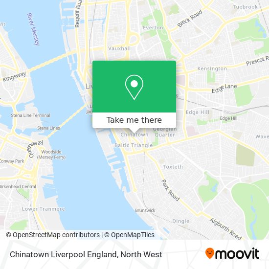 Chinatown Liverpool England map