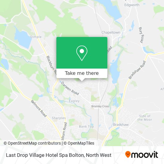 Last Drop Village Hotel Spa Bolton map
